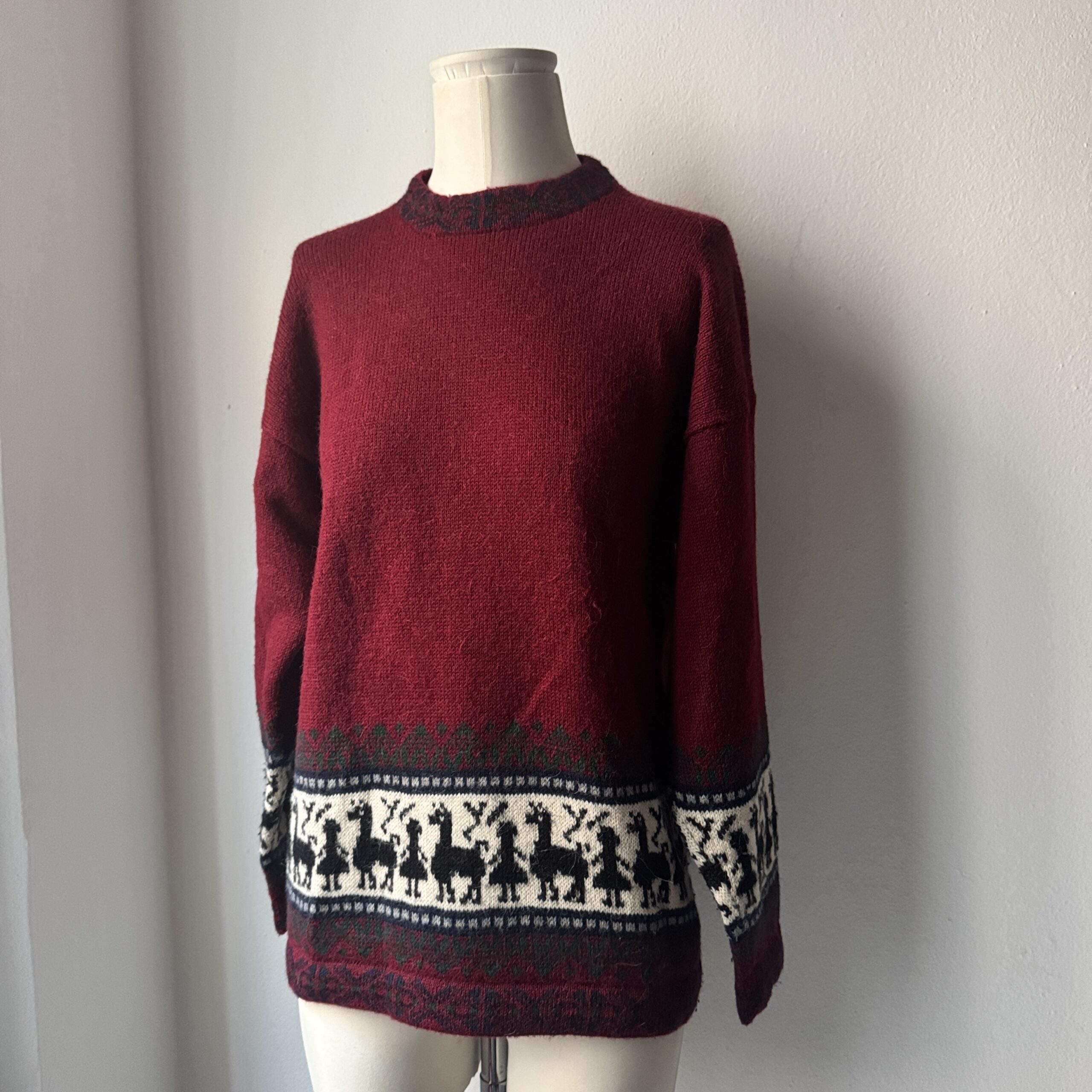 Maglione Bordeaux Alpaca