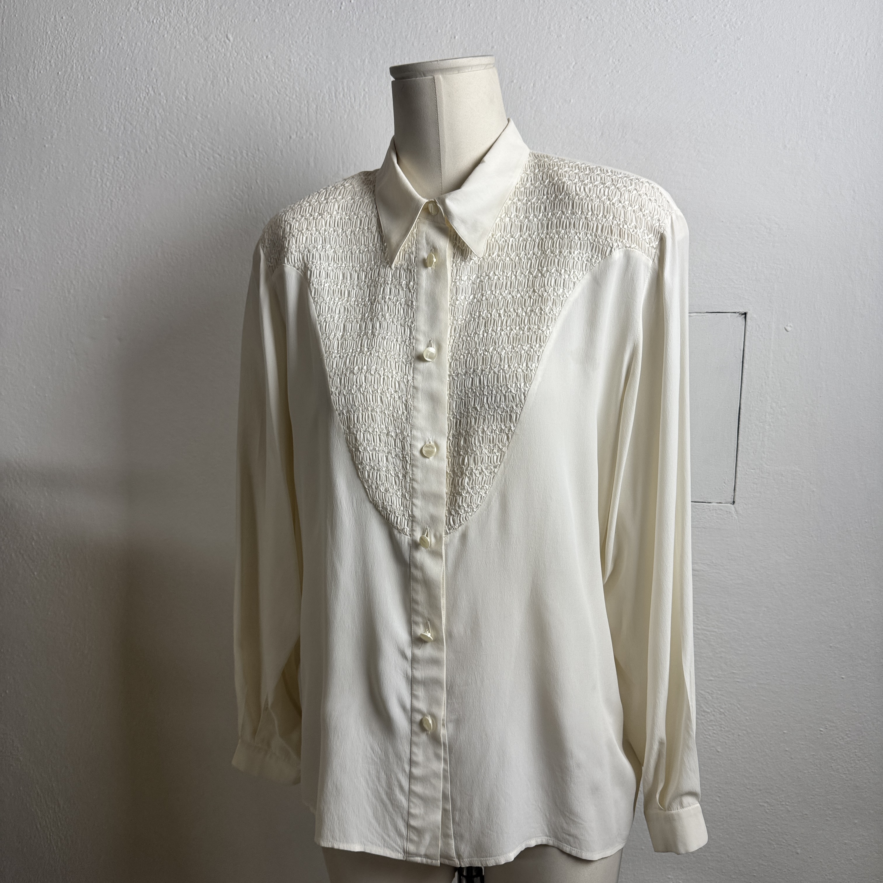 Camicia Ricami Panna